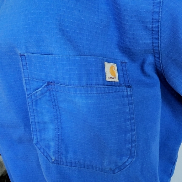 Carhartt Blue Scrub Top Size XL - Picture 6 of 6